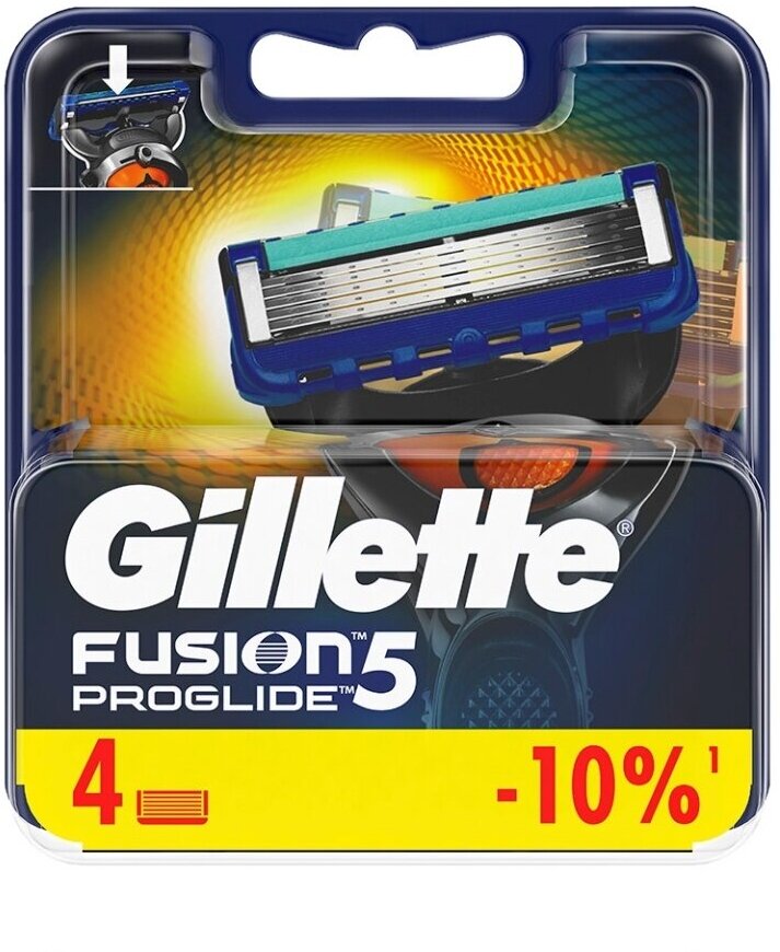 Кассеты для бритья Gillette Fusion ProGlide, 4шт
