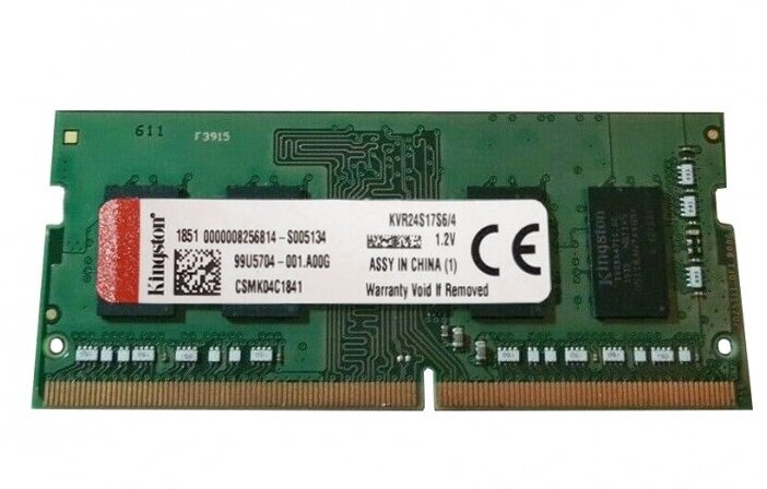 Оперативная память Kingston KVR24S17S6/4 DDRIV 4GB