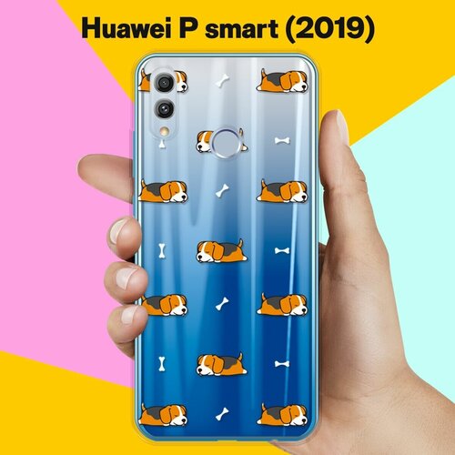 Силиконовый чехол Бигли спят на Huawei P Smart (2019) силиконовый чехол бигли спят на huawei y5p