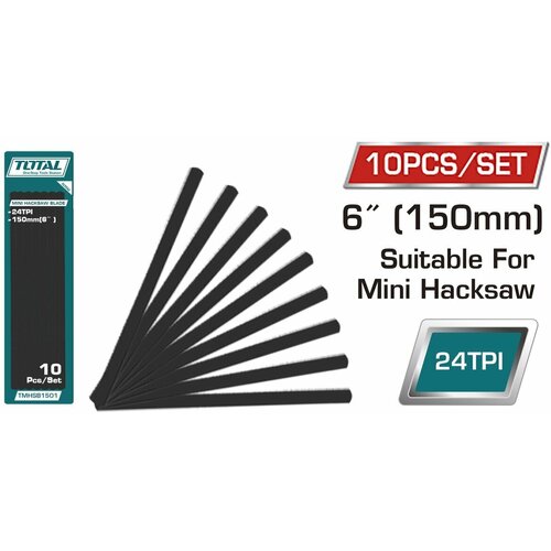 Полотно ножовочное по металлу 150 мм сталь HSS 10шт 777₽