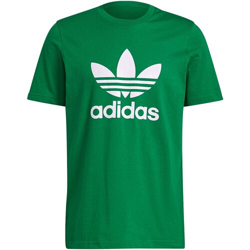 Футболка adidas, хлопок, размер S, зеленый