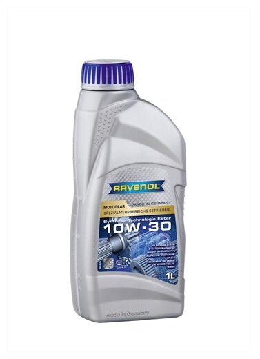 RAVENOL трансмиссионное масло RAVENOL MOTOGEAR SAE 10W-30 GL-4 (1Л) NEW 4014835735514