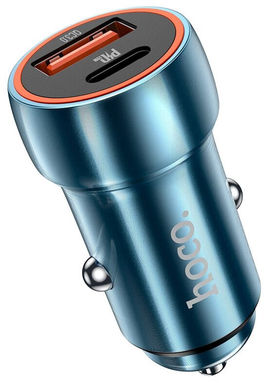 Автомобильное зарядное устройство для телефона в прикуриватель авто / быстрый адаптер для зарядки телефона в машину USB + Type-C 20W