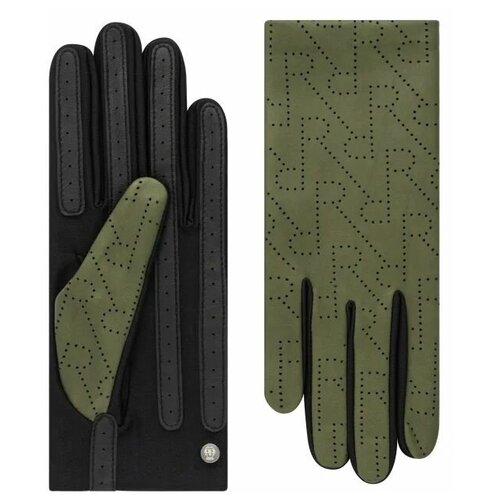 Перчатки Roeckl демисезонные, размер 7, зеленый