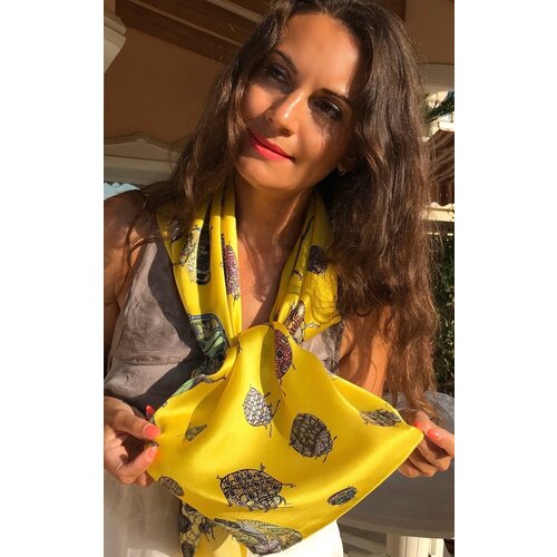 фото Платок irina ternovskaya,90х90 см, желтый