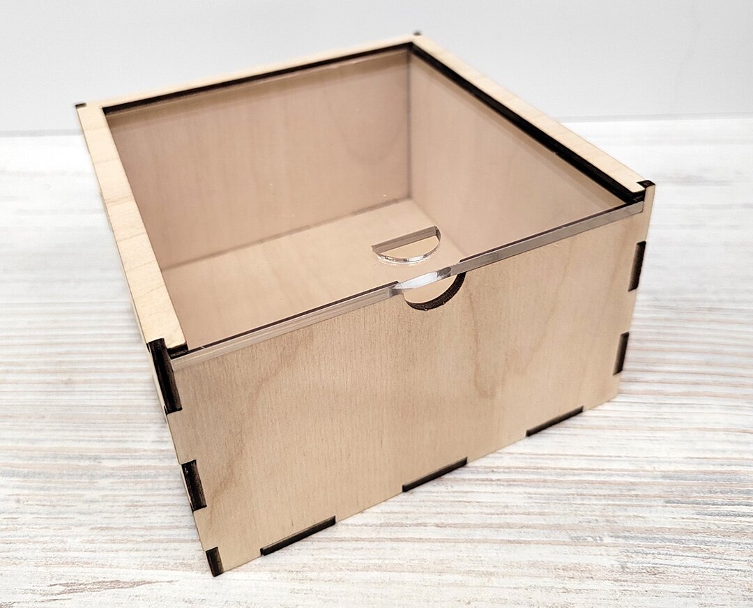 Коробка с прозрачной крышкой, 8 х 12 см