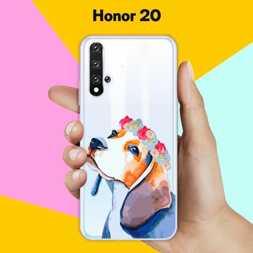 Силиконовый чехол Бигль на Honor 20 силиконовый чехол бигль на honor 9x