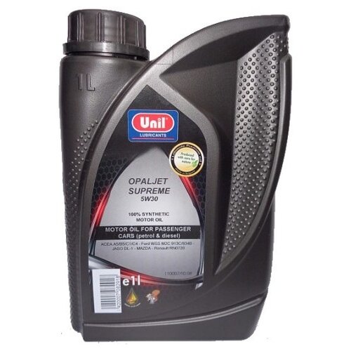 фото Синтетическое моторное масло unil lubricants opaljet supreme 5w-30, 1 л