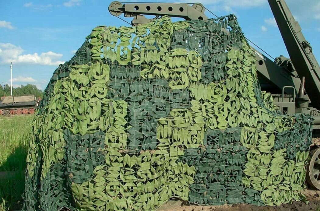 Маскировочная сетка Manver Лес 3х3 м - военная МКТ-2Л, камуфляжная для охоты, забора, навеса - фотография № 9