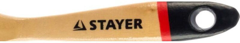 STAYER UNIVERSAL-EURO 50 мм, 2" светлая натуральная щетина, деревянная ручка, Плоская кисть (0102-050) - фотография № 5