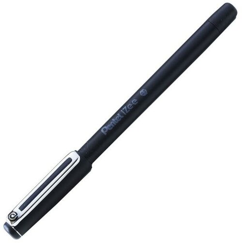 Ручка шариковая Pentel iZee, синий матовый корпус, металлический клип, узел 0.7 мм, чернила черные (12 шт)