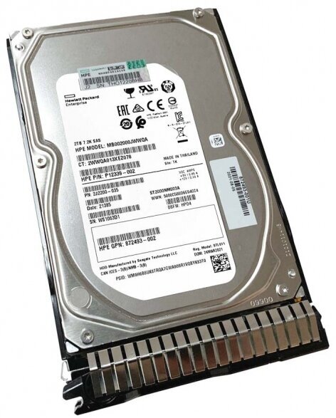 Жесткий диск HP 872485-B21 2Tb 7200 SAS 3,5" HDD