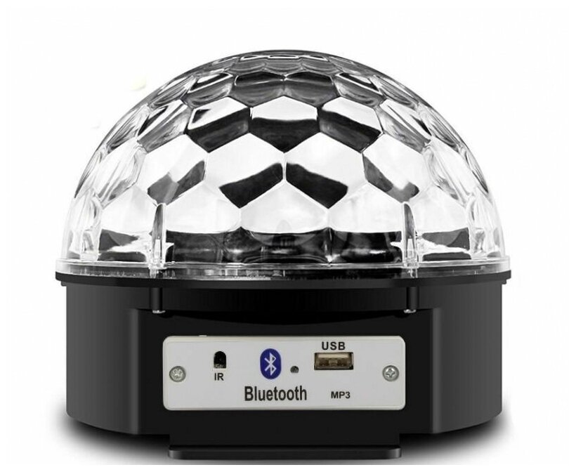 Светодиодный Диско-шар (дискошар) с блютуз, MP3 плеером и пультом. LED RGB Magic Ball Light BlueTooth - фотография № 14