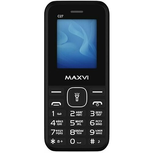 Maxvi телефон мобильный Maxvi C27 black 82000₽