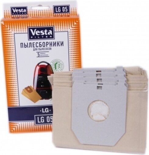 Vesta filter Бумажные пылесборники LG 05, 5 шт. - фото №13