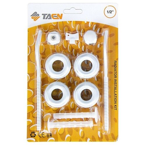 Комплект для подключения радиатора TAEN 1x12 с двумя кронштейнами в блистере 745₽
