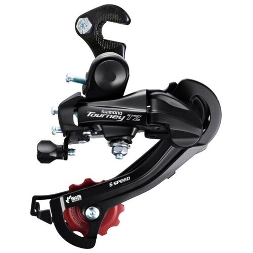 SHIMANO Перек-ль задний RD-TZ500 6-ск, креп. на ось, б/уп. shimano перек ль задний rd m370 l sgs 9 ск креп на петух чёр б уп