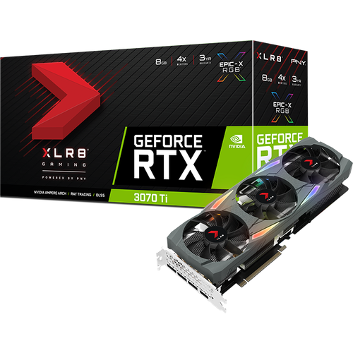 Видеокарта PNY NV RTX 3070Ti Gaming UPRISING 8GB XLR8 GDDR6X