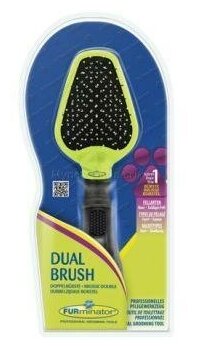 FURminator Dual Brush щетка двухсторонняя, зубцы 12 мм - фотография № 3