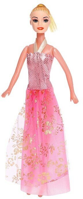 Кукла-модель «Наташа» в длинном платье, микс