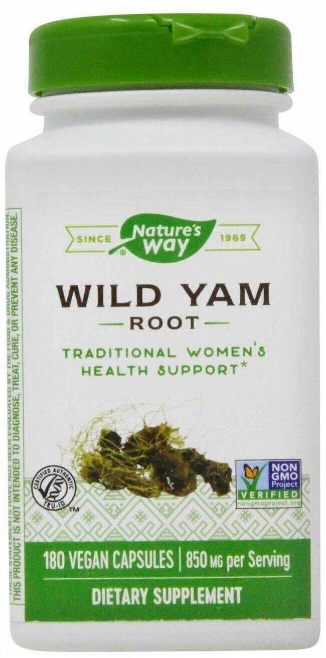 БАД Nature's Way Wild Yam Root капс., 180 шт.