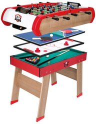 Многофункциональный игровой стол Smoby 640001 коричневый/красный