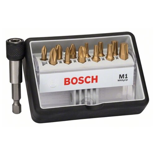 фото Набор бит bosch 2.607.002.577, 13 предм., серый