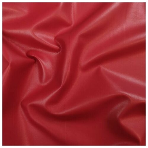Ткань искуственная кожа (красный) 100% полиуретан италия 50 cm*144 cm