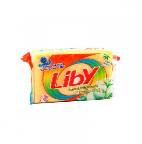 Хозяйственное мыло Liby прозрачное с кокосовым маслом кокос, 0.101 кг