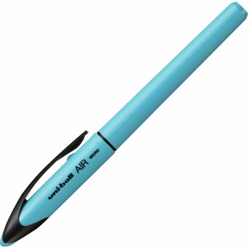 Ручка-роллер Uni-Ball AIR Micro синяя корпус голубой узел 0 5 мм линия 0 24 мм 15951, 6 шт new micro pave cz 8mm disco ball