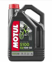 Минеральное моторное масло Motul 5100 4T 15W50, 4 л