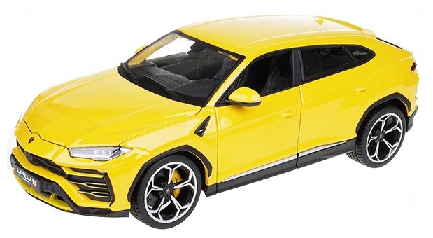 Модель автомобиля Lamborghini Urus 1:18 Bburago желтый