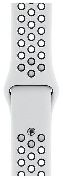 Ремешок силиконовый Pure Platinum/Black Nike Sport Band (Чистая платина/черный) Apple Watch 40mm (38mm; 41mm) MX8D2ZM/A