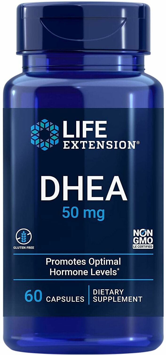 Капсулы Life Extension DHEA, 80 г, 50 мг, 60 шт.