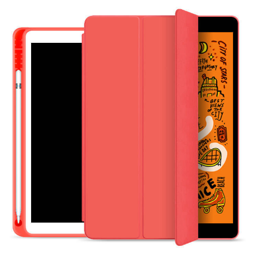 Чехол Protective Case для Apple iPad Air 4-го и 5-го поколения (2020-2022 года) с отделением для стилуса, красный