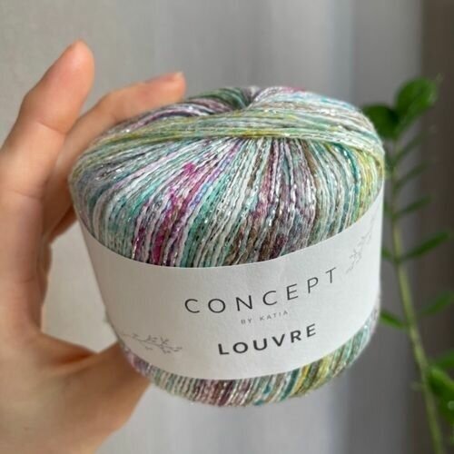 Пряжа Katia Louvre, цвет 87, вискоза с люрексом, 1 моток