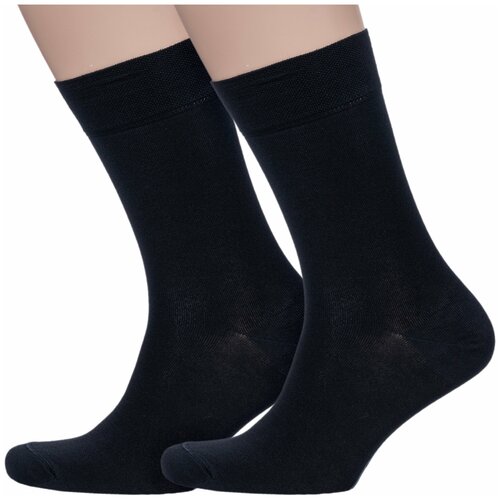 фото Мужские носки diwari, 2 пары, классические, размер 29, черный