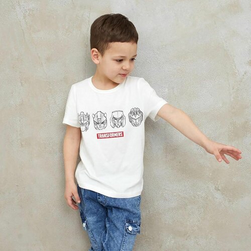 фото Футболка kaftan, размер 122-128, белый