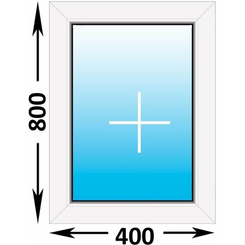 Пластиковое окно Melke глухое 400x800 (ширина Х высота) (400Х800)