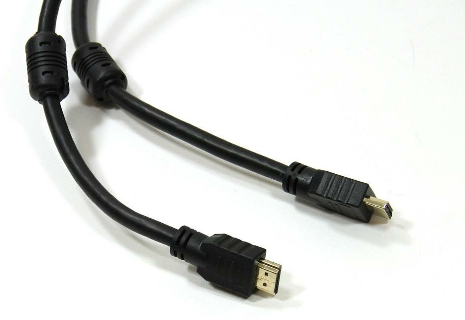 Кабель HDMI 15м TELECOM TCG200F-15M круглый черный - фото №19