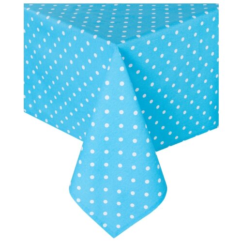 Скатерти ЗефирТекс Скатерть Blue polka dot, горох, голубой (140х180 см,)