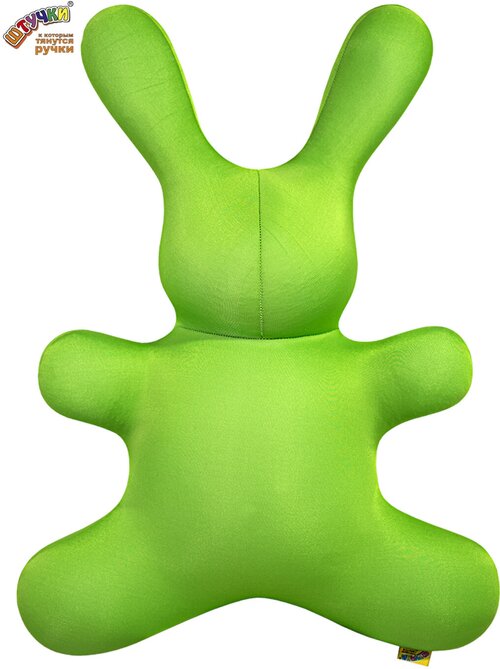 Мягкая игрушка-антистресс Заяц однотон, зеленый