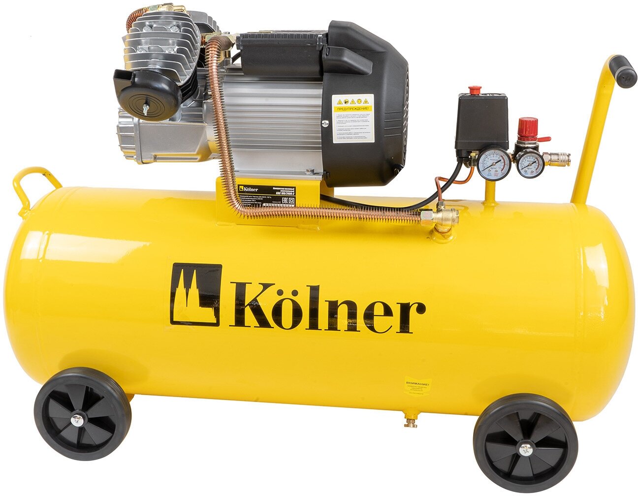 фото Компрессор масляный коаксиальный KOLNER KAC 100/2400-2