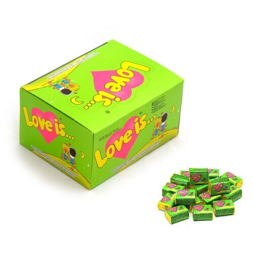 фото Жевательная резинка "лав из..." яблоко - лимон 100шт love is