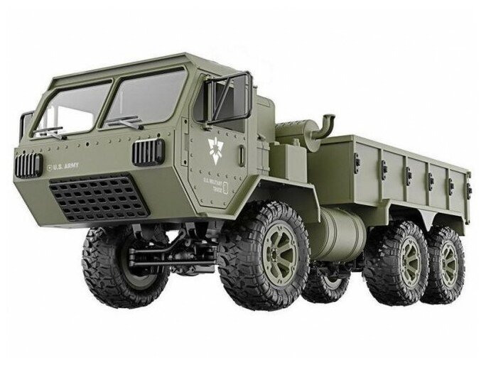 Радиоуправляемая машина американский военный грузовик 6WD RTR масштаб 1:16 2.4G Feiyue FY004A