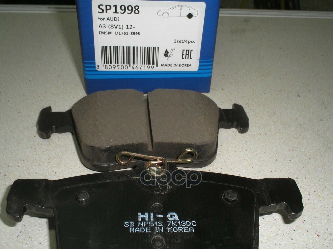 Колодки тормозные дисковые К-Т Sangsin brake арт. SP1998