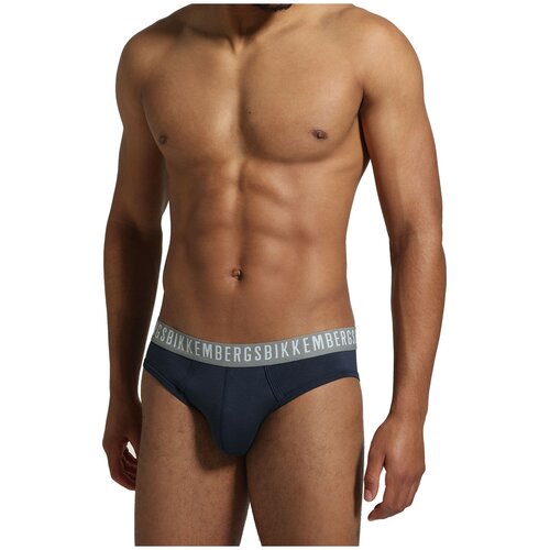 фото Трусы-брифы "classic - 3-pack men's briefs navy" (комплект 3 шт.) / bikkembergs / синий / размер 2xl