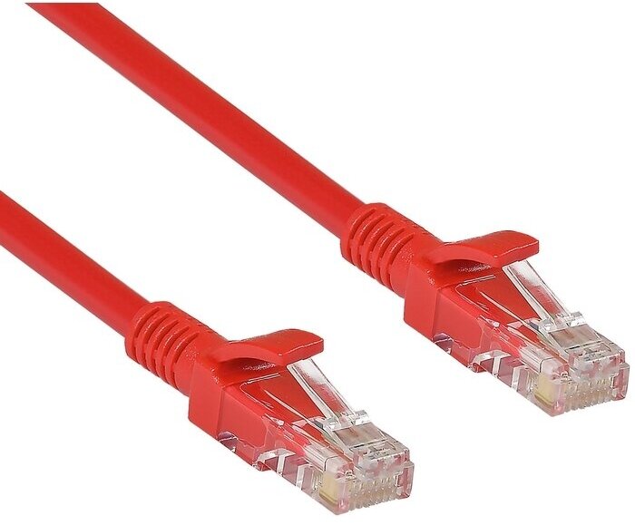 Патч-корд Exegate UTP-RJ45-RJ45-5e-1M-RD (EX258673RUS-05)