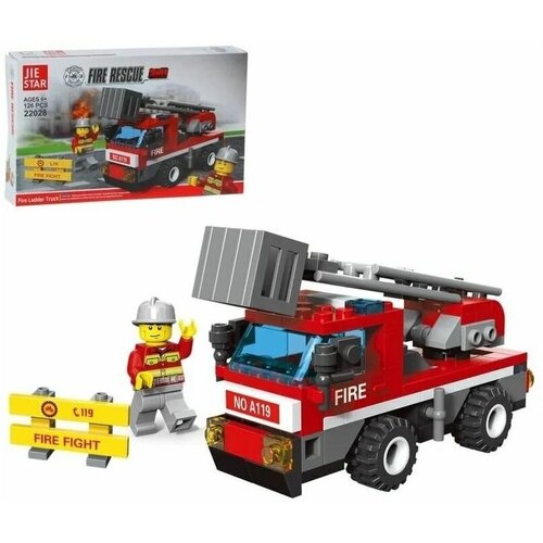 фото 3д конструктор для мальчиков пожарная машина игрушка baby style.