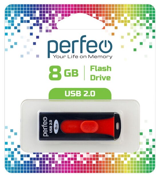 USB флешка Perfeo USB 8GB S01 Black